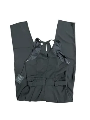 Lulus black jumpsuit women’s haltertop size XS belted thumbnail 3