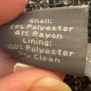Ann Taylor Black White Tweed Flared A-Line‎ Skirt Size 6 Side Zip Lined Career thumbnail 6