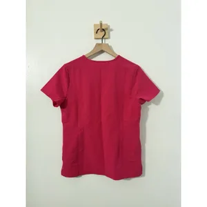 FIGS Catarina One-Pocket Scrub Top Womens Small Pink Ultra Rose Medical thumbnail 4