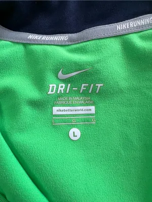 Nike Running Dri-FIT Neon Green Quarter Zip Pullover Women’s Large thumbnail 9