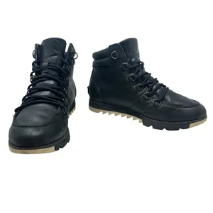 Sorel Harlow Lace‎ Waterproof Leather Boots Black Women's 6.5 NL3399 thumbnail 2