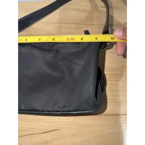 VTG Y2K Coach 7450 Nylon Twill Shoulder Bag Black Leather Trim M thumbnail 12