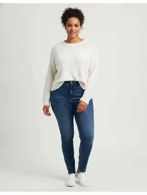 Old Navy Cream Open Knit Scalloped Hem Crewneck Sweater 2X thumbnail 4