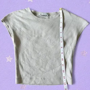 Zara Women's Cream Crop-top thumbnail 3