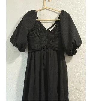 ASTR the label Women's Juniper Dress balloon sleeve boho fairy S thumbnail 4