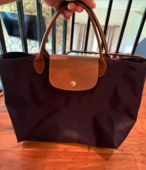 Longchamp Le Pilage Purple Canvas Tote Bag No Zip thumbnail 1