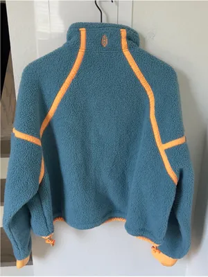 Free People FP Movement Mountain High Colorblock Half-Zip Fleece Celestial Blue thumbnail 4