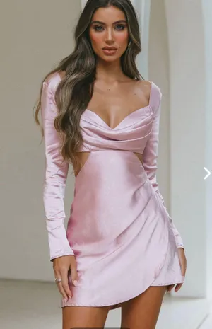 Selfie Leslie Blush Dress thumbnail 1