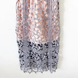 Anthropologie Elliatt Tingle Floral Lilac Overlay Wedding Guest Lace Midi Dress thumbnail 2
