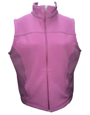 L.L. Bean Women's Softshell‎ Fleece Lined Vest Plum Purple Size Large EUC thumbnail 1