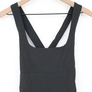 Outdoor Voices Mini Dress Womens S Black Stretch Square Neck Cross Back Pullover thumbnail 4