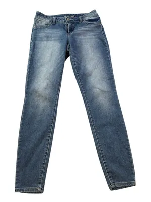 Maurices Womens Skinny Jeans Medium Wash Mid Rise Blue‎ Denim Size (29x28) M-R thumbnail 1