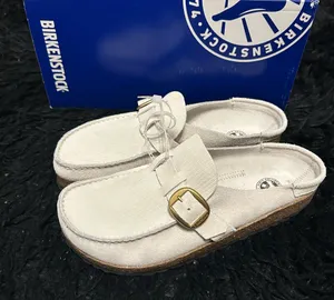 BIRKENSTOCK Buckley leather mules clogs slip on shoes new thumbnail 1