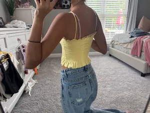 PacSun Yellow Crop top thumbnail 5