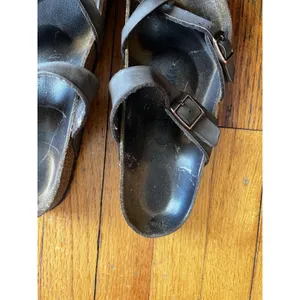 Birkenstock Mayari Shoes Womens Size 7.5 EU 38 Brown Leather Strappy Sandals thumbnail 3