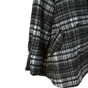 Free People Highlands Wool Plaid Peacoat Size XL thumbnail 6