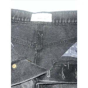 Free People We The Free Size 26 Short Denim Skirt Black‎ Distressed Boho thumbnail 5