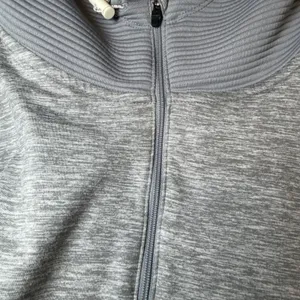 ASICS Womens Size Large Gray D1 Quarter Zip Hoodie Pullover Athletic Running Top thumbnail 14