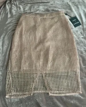 NBD x Naven Camilla Midi Skirt in Peach Blush thumbnail 4