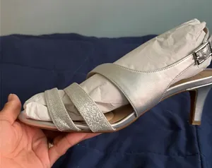 Silver glitter sandal Naturalizer 8w thumbnail 1