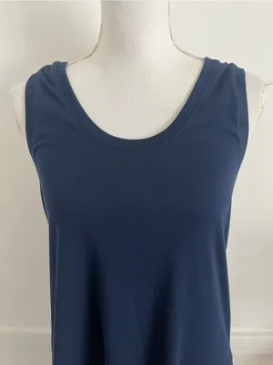 Pact • Sleeveless Navy Maxi Dress - Classic Scoop Neck thumbnail 3