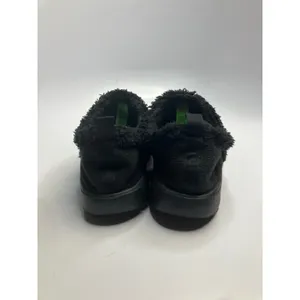 Oofos OOcoozie Low Shoes Womens 8 Black Excellent Faux Fur Recovery Mules thumbnail 4