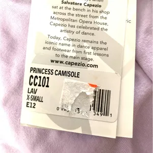 Capezio Classic Princess Camisole Leotard Ballet Leg Shelf Bra Adult XS Lavender thumbnail 4