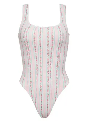 Frankies Bikinis - Etta Floral One Piece Swimsuit - French Holiday - Size XL NWT thumbnail 3