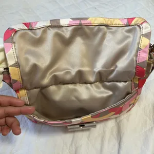COACH Y2K F22748 Geometric Print Hobo Bag in Red Pink Gold /crossbody bag thumbnail 8