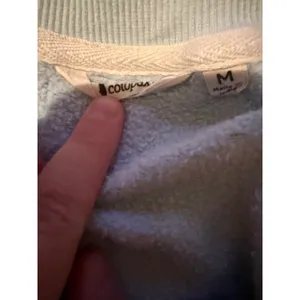 Cotopaxi Retro Stripe‎ Logo Crewneck Sweatshirt Medium Blue Organic Cotton thumbnail 3