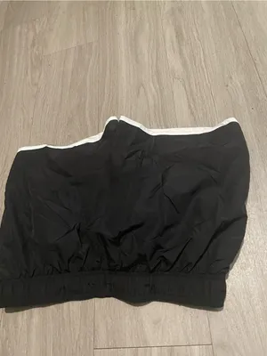 H&M Olive Green Athletic Shorts with White Trim thumbnail 3