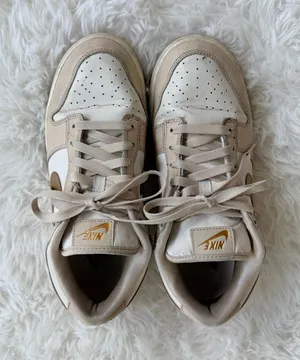 Nike Dunk Low Phantom Metallic Gold Women's Sneakers (DX5930-001) thumbnail 1
