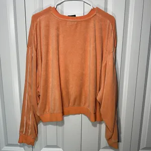 Nike Women's Retro Femme‎ Terry Cropped Crew Sweatshirt XL Velour Track Gorpcore thumbnail 6