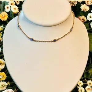 Evil eye chain necklace thumbnail 1
