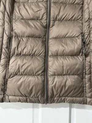 Heatkeep Women's Light Brown Taupe Insulated Puffer Vest Zip Front Small thumbnail 4