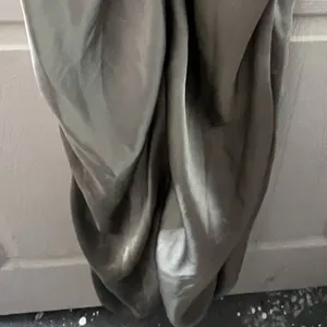 Missguided Satin Slip Dress High Side Slit Size 6 Olive/Kiwi Green thumbnail 6