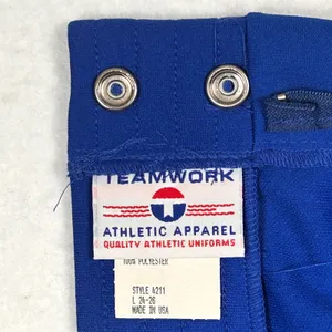 Vintage Retro Gym Shorts Womens XS‎ XXS Teamwork Athletic 80s Blue USA Made NWOT thumbnail 6