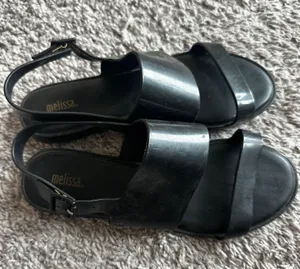 Melissa Black jelly sandals thumbnail 1