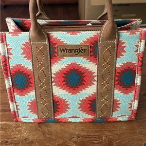 Wrangler Women's Aztec Pattern Tote Bag NWOT thumbnail 3