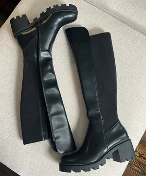 JustFab Ayden Chunky Block Heeled Boot thumbnail 3