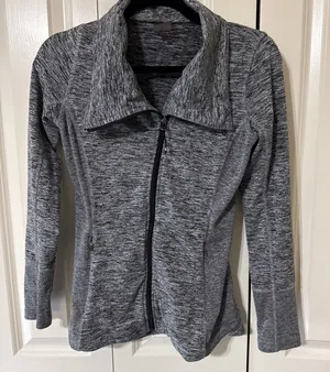 Women's Calia Heathered Gray Athletic Jacket In XS Full Zip Workout‎ Stylish thumbnail 1