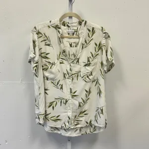 Piyama Maggie Pajama Set Olive Leaf Matching Set Medium White Green Loungewear thumbnail 3