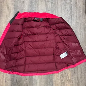 Mountain Hardwear Womens Pink Quilted 650 Down‎ Puffer Vest XS Fleece Collar thumbnail 4