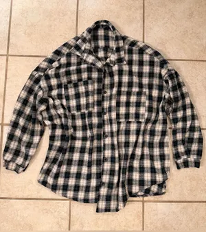 Boohoo Oversized Plaid Flannel Shirt thumbnail 1