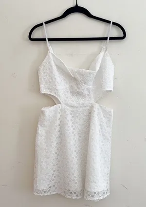 Hello Molly | Crochet Cut Out Mini Dress thumbnail 1