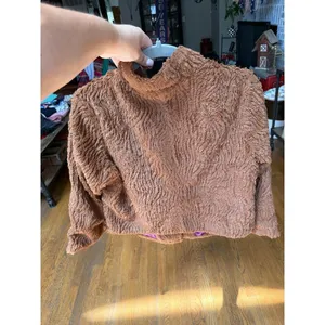 Patagonia Pelage faux fur teddy coat button-front closure women's medium thumbnail 3