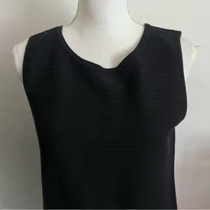 Talbots • Black Ribbed Sleeveless Women's Tank Top thumbnail 2