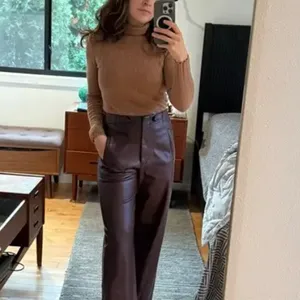 Tanya Taylor Camel Turtleneck Sweater XS Fitted Soft Merino Wool Designer $400 thumbnail 5