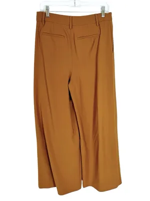 Madewell Wool Blend The Harlow Superwide-Leg Trouser Pant Camel Size 4 thumbnail 7