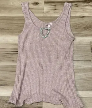 Juicy Couture Shimmer Cutout Tank Top Women’s Large thumbnail 1